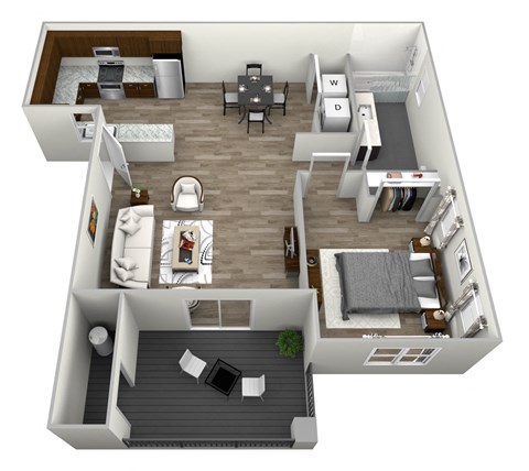 Aspen Ridge 1 Bedroom